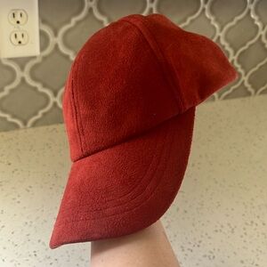 Free people faux suede baseball hat